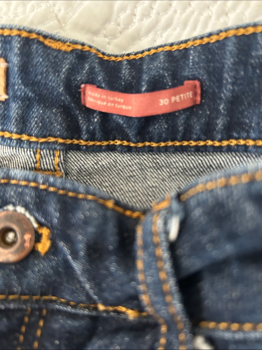 Pilcro Dark Blue Straight-Leg Jeans - Picture 2 of 13